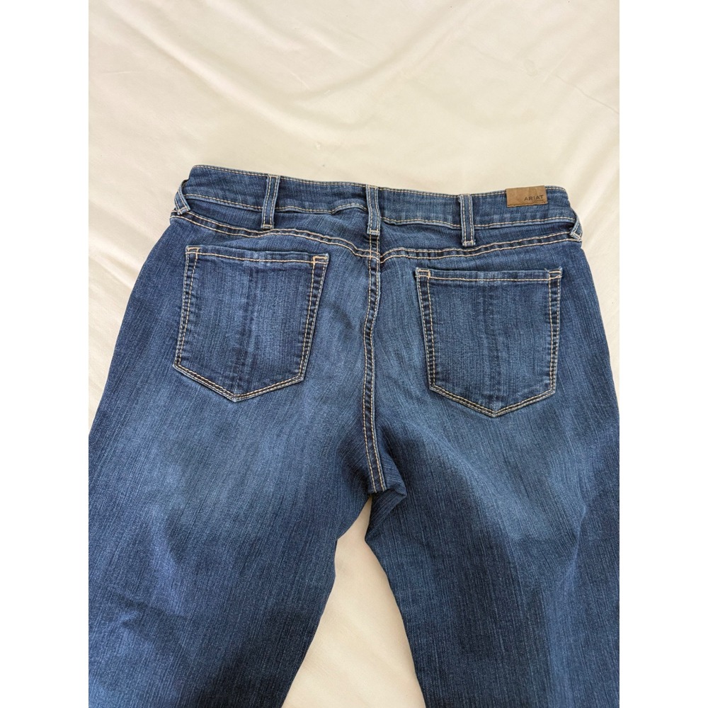Ariat Trouser Jeans Womens 32R Wide Leg Western Cowgirl Denim - Picture 7 of 10